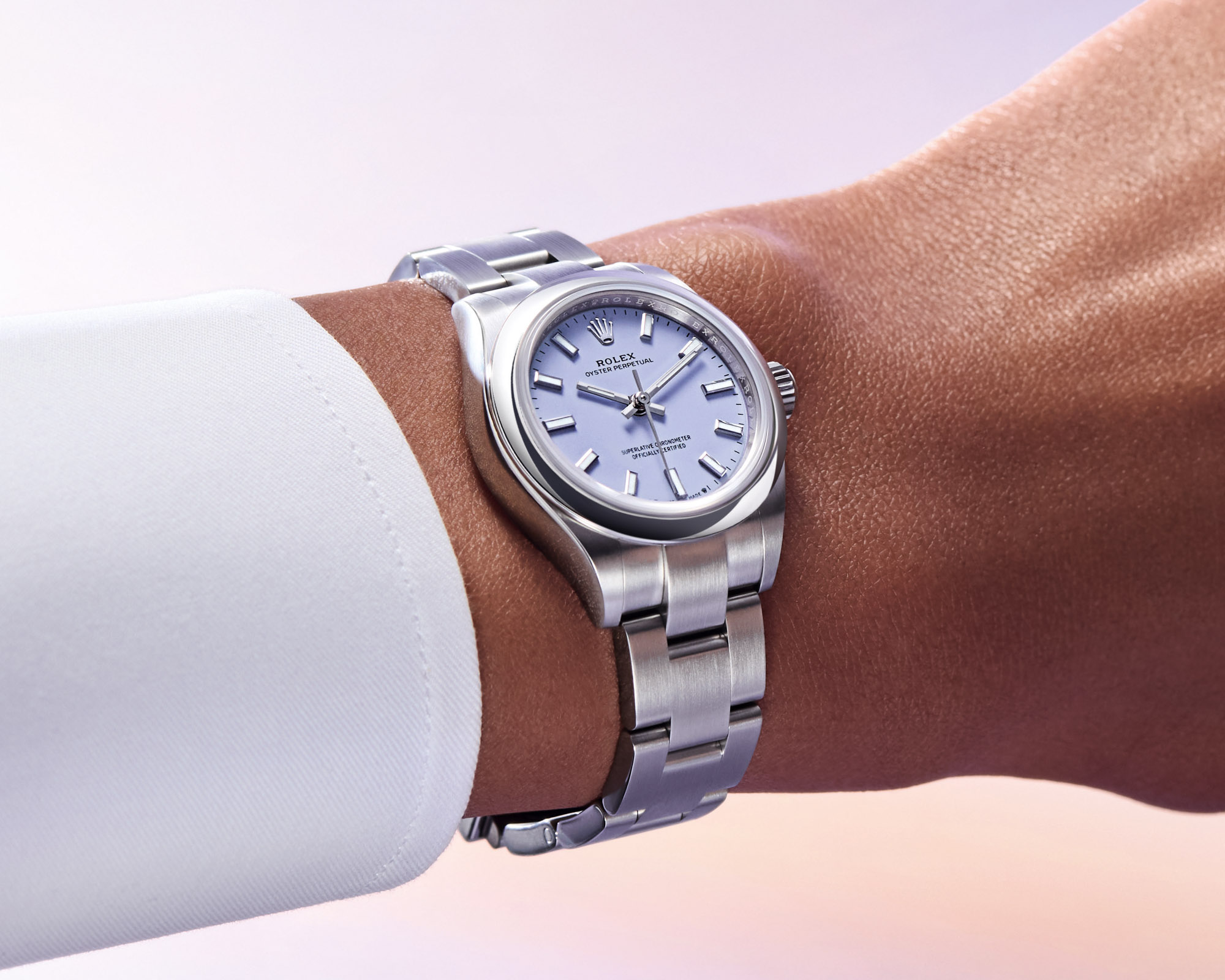 Replica Rolex Oyster Perpetual Watches With Lavender, Beige, And Pistachio Dials